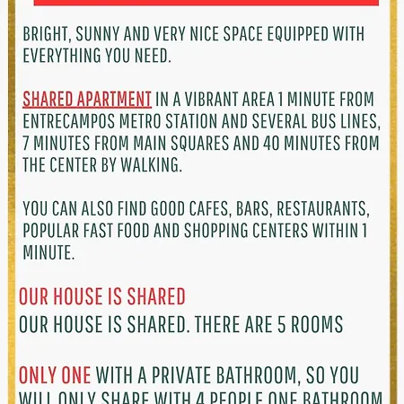 Rum i privatbostad Soar L Entrecampos L Lisboa